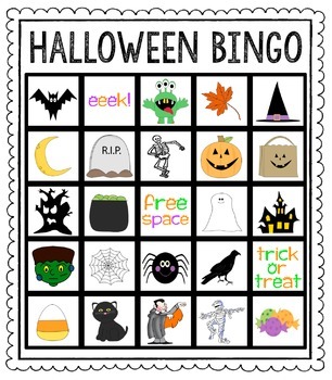 Halloween Bingo – Thursday, October 24 from 6:30-8:30pm