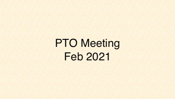 PTO Meeting – February