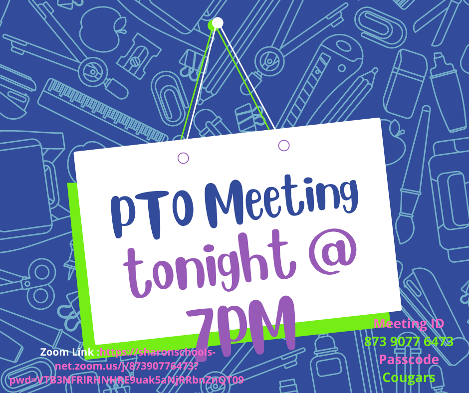 PTO meeting tonight @ 7PM